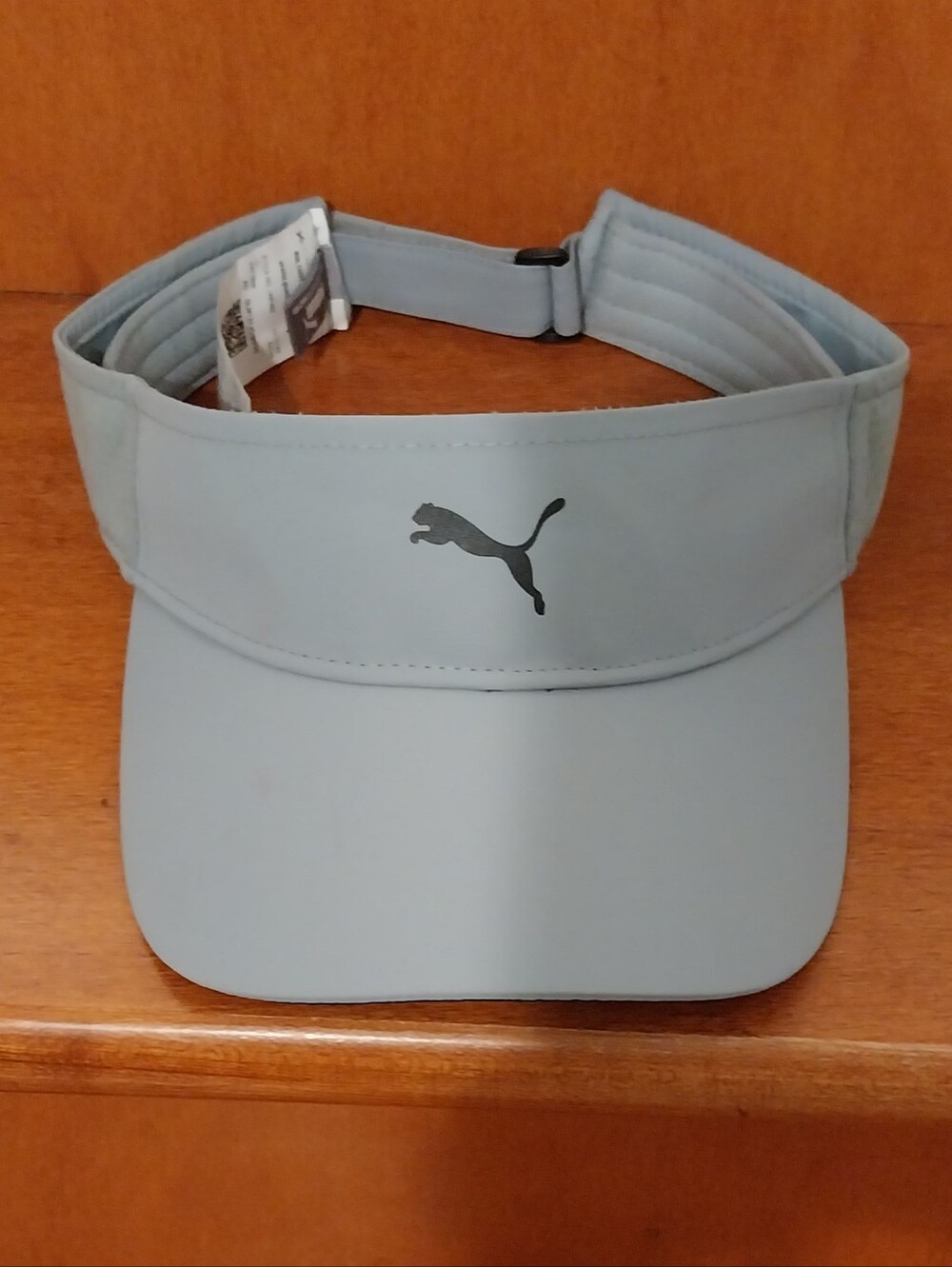 Puma Light Gray Visor with Black Logo